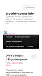 Mobile Screenshot of ergotherapeute.info