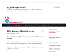 Tablet Screenshot of ergotherapeute.info